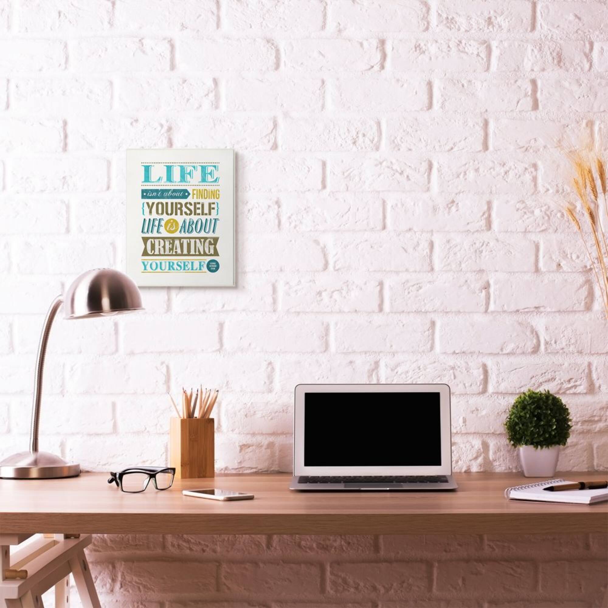Stupell Industries Creating Yourself Wooden Wall Plaque